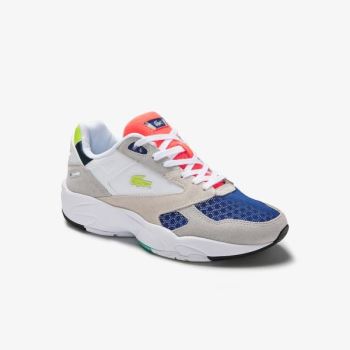 Lacoste Storm 96 LO Colourblock Textile Sneakers - Tenisky Dámské Světle Šedé / Světle Zelene | CZ-a